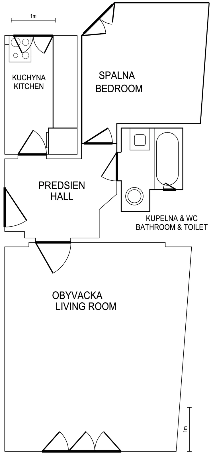 Prenajmem dvojizbový byt na Medenej ulici, BA1 
